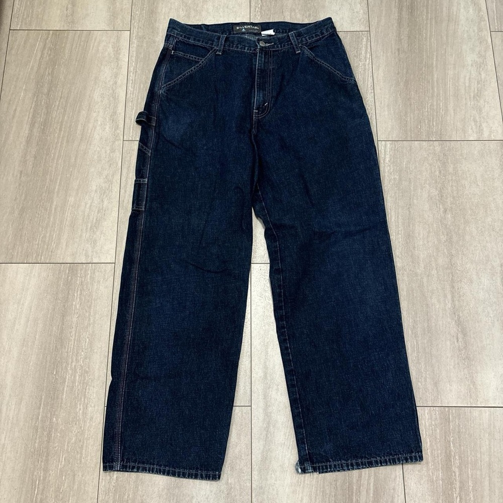 Vintage 90s Y2K Levi's Silver tab Jeans Carpenter Baggy Denim Blue Size 32x32